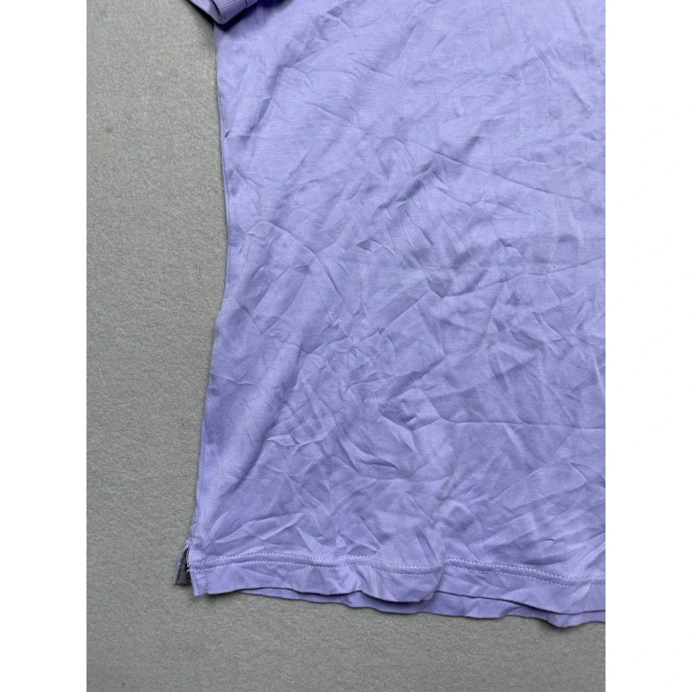 Banana Republic Polo Luxury Touch Cotton Purple Large Mens